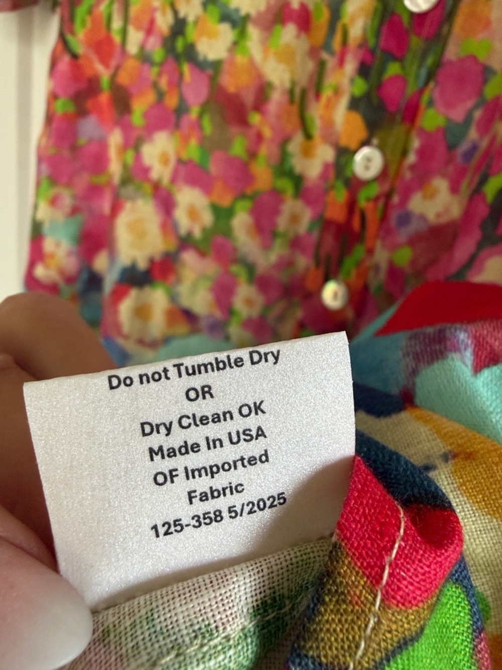 Sara Campbell Multicolor Floral Mini Dress - Bright Pink, Green, Blue, Yellow - Picture 8 of 9